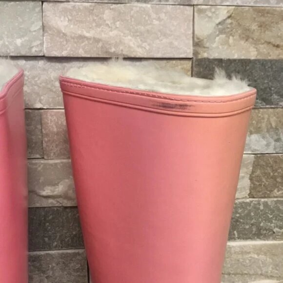 MoovBoot SuperGloss Tall Rubber/Sheepskin Boot - Picture 5 of 7